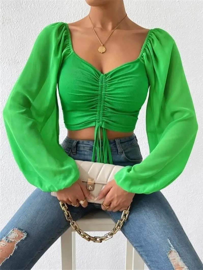 Crop Top damski - Modny - Wygodny materiał - Idealny na każdą okazję