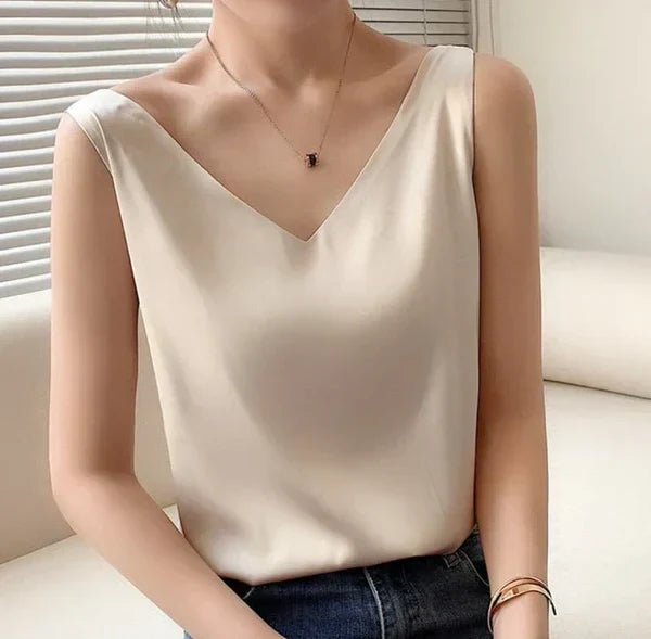Nora - Jedwabisty, elegancki i przewiewny top damski