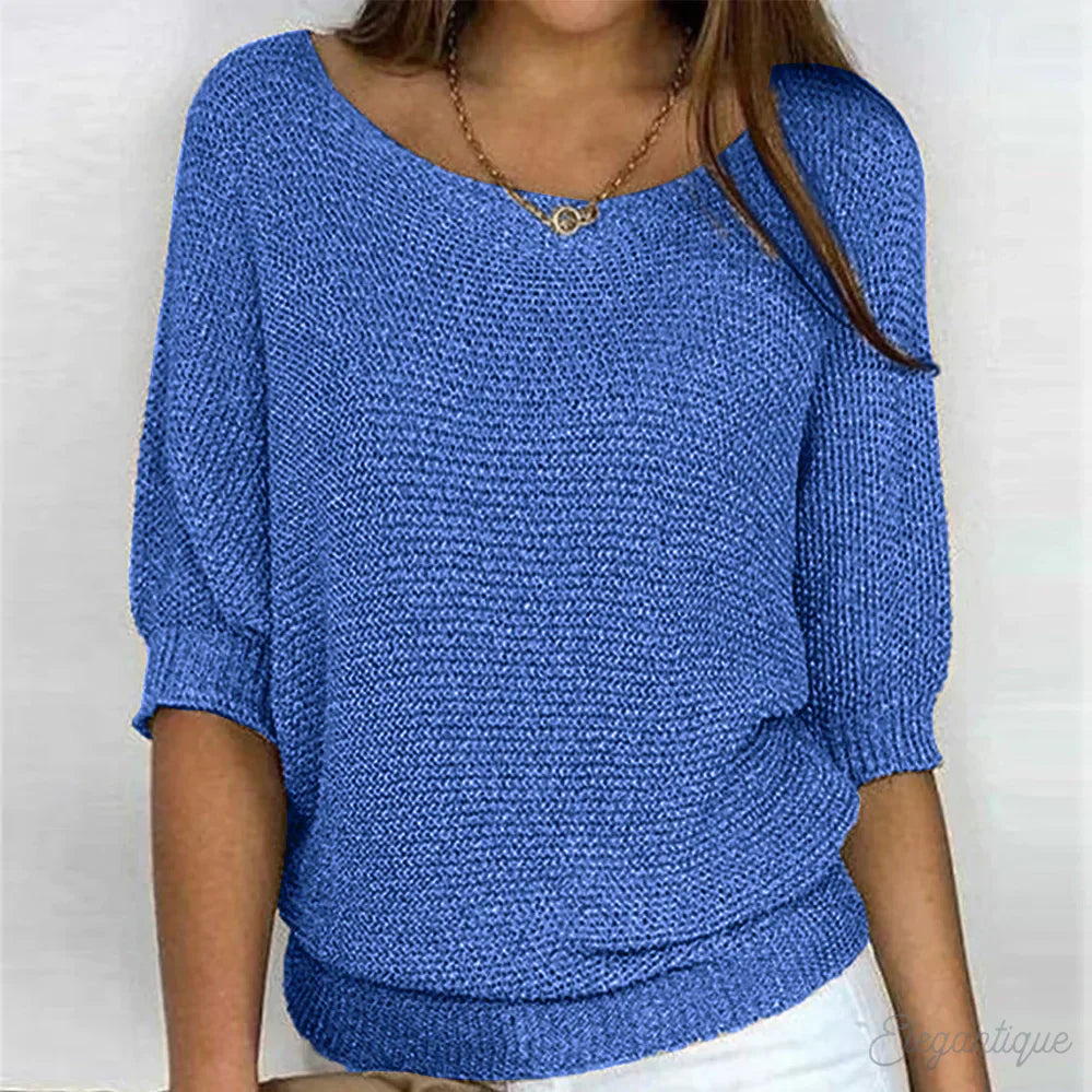 Zoey | Sweter damski z dzianiny - wygodny i stylowy sweter