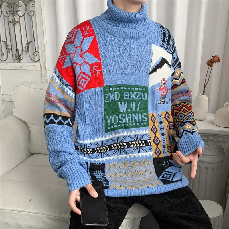 Tobias - Koszulka klubowa narciarska unisex retro