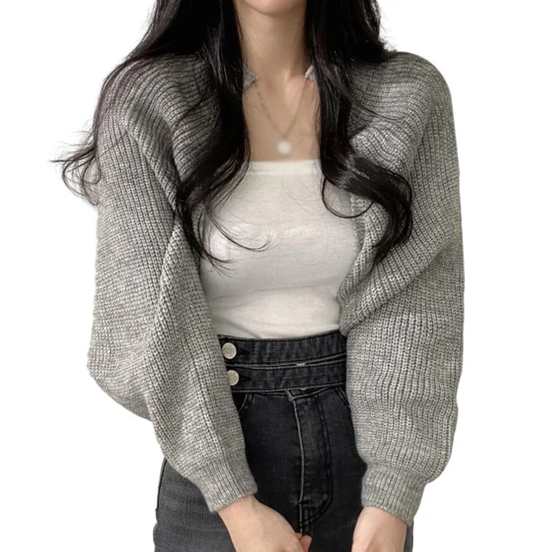 Victoria - Sweter damski z grubej dzianiny