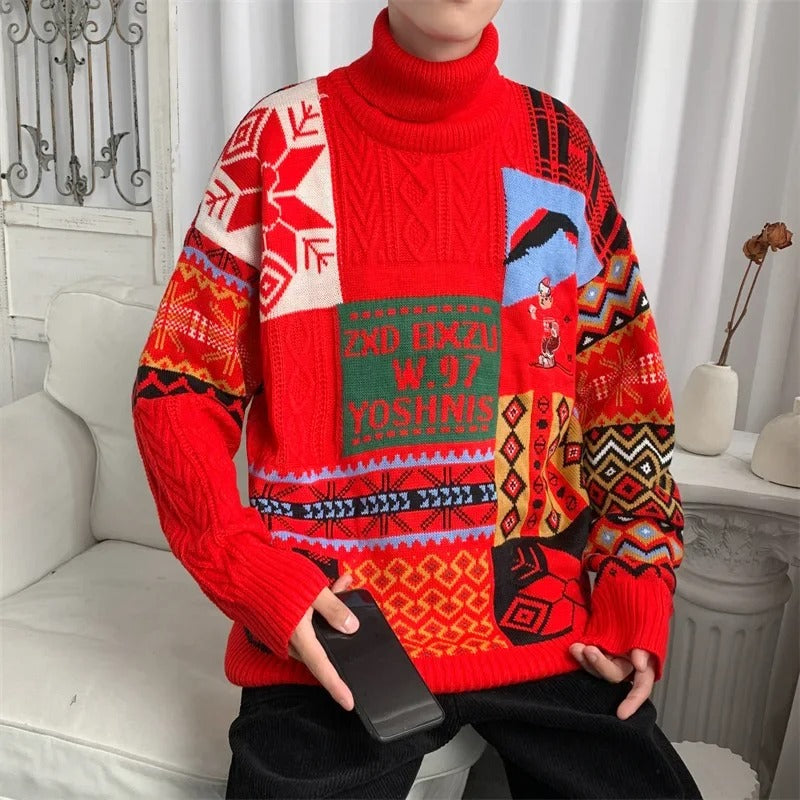 Tobias - Koszulka klubowa narciarska unisex retro