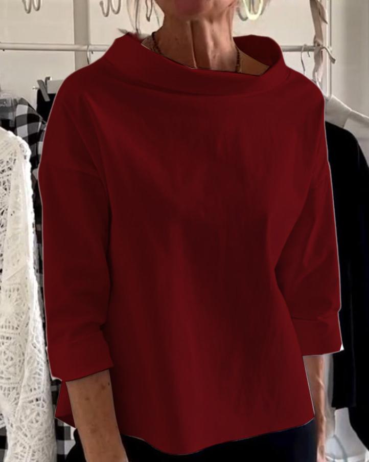 Elegancki top z wysoką stójką dla kobiet