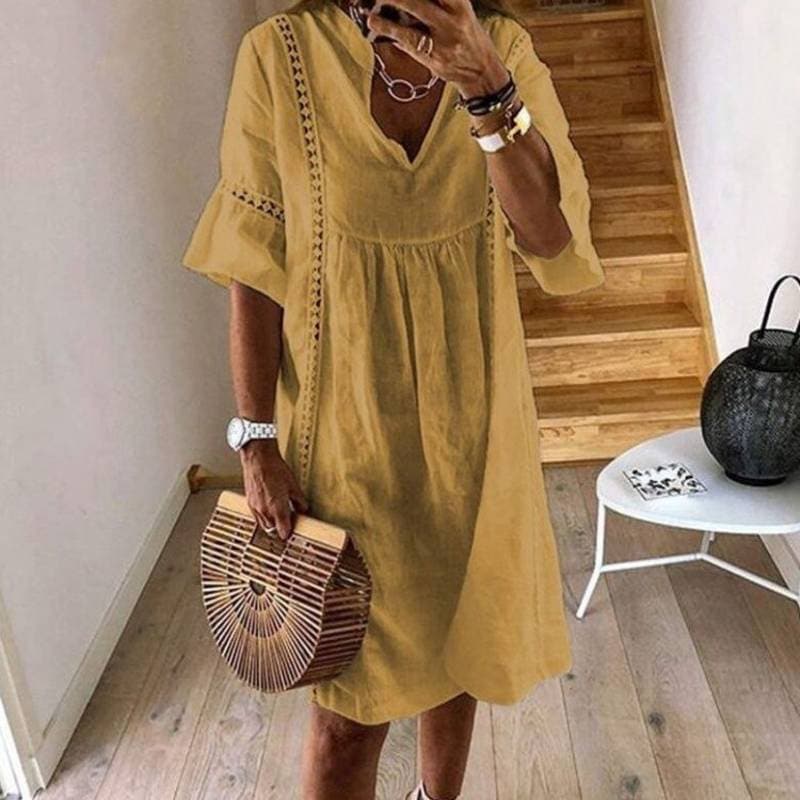 Julia - Sukienka w stylu boho z koronką