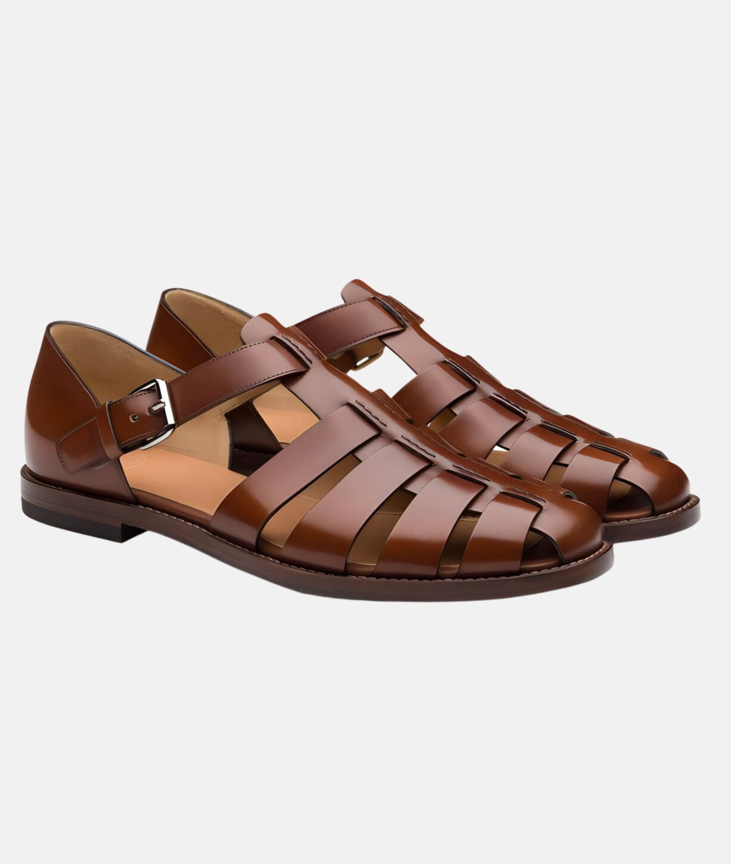 Modne - sandały z paskami i eleganckim krojem