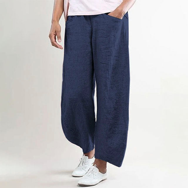 Juliette - Jednokolorowe spodnie w stylu casual