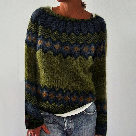 Sweter damski w stylu vintage