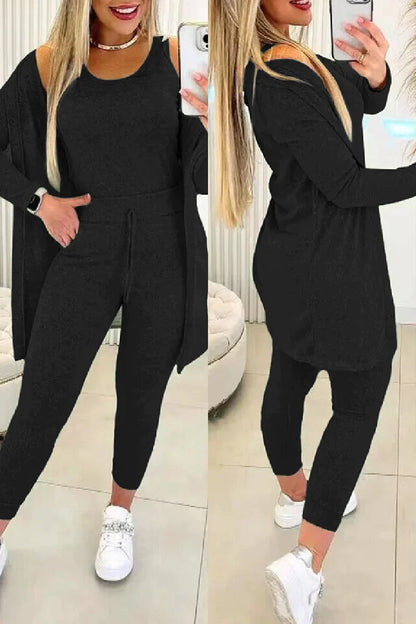 Erica - Stylowy 3-częściowy zestaw jesienny dla kobiet