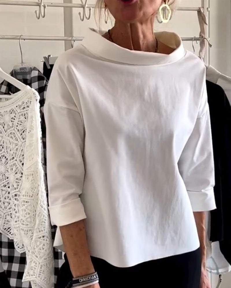 Casualowy monochromatyczny top - Miriam