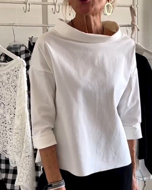 Casualowy monochromatyczny top - Miriam