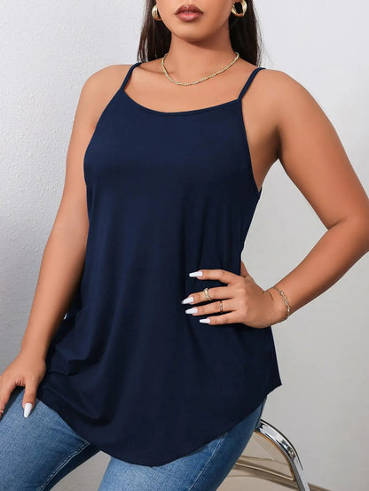 Vardi Dante™ Sanne Plus-Size Top | Bez rękawów & Modny