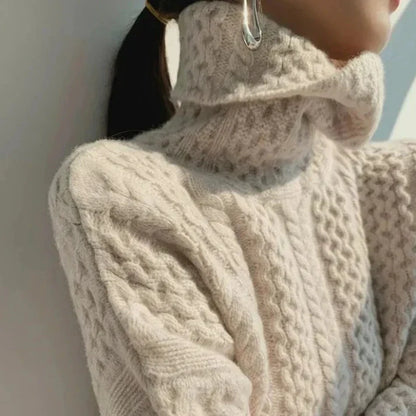 Sweter z golfem z kaszmiru lucia