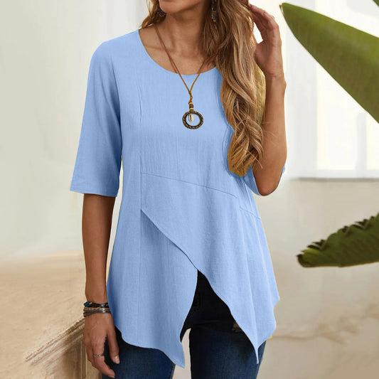 ByLina - Bluzka z dekoltem o-neck