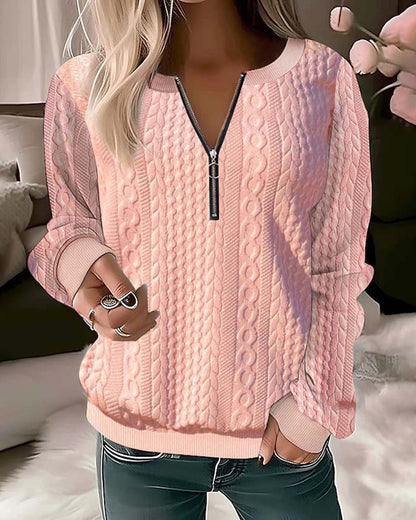 Zimowy sweter damski z dzianiny