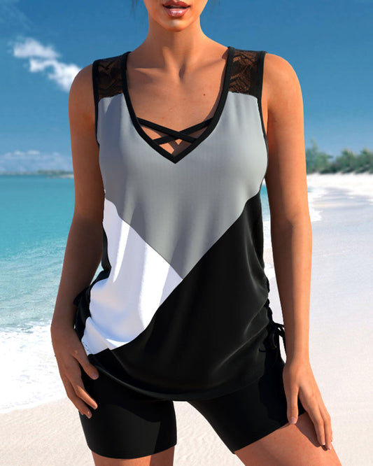 3-kolorowe tankini