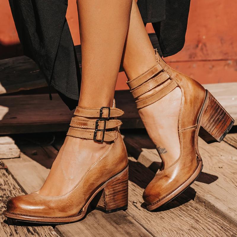 Elise - Buty na wysokim obcasie w stylu vintage