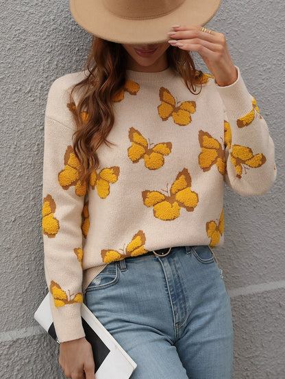 Sweter w motyle