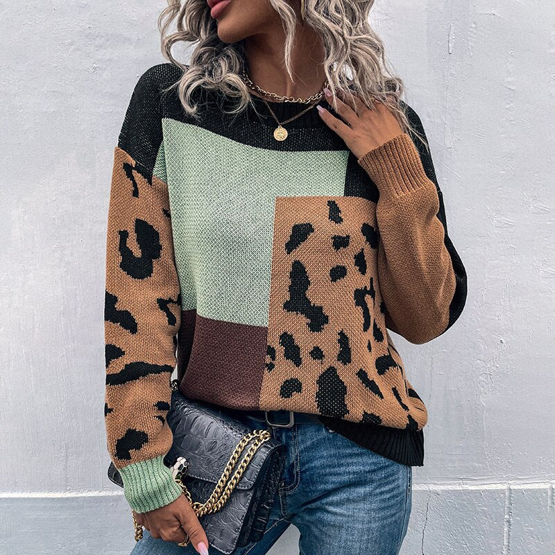 Sweter w panterkę