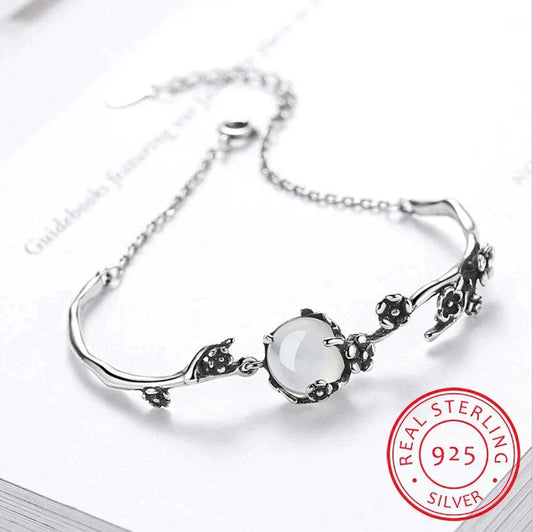 Srebrna bransoletka Moonlight Stone | Idealna bransoletka na każdą okazję!