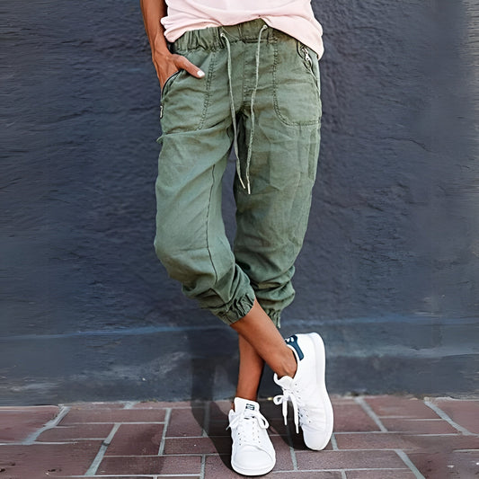 Andrea - Stylowe damskie spodnie cargo