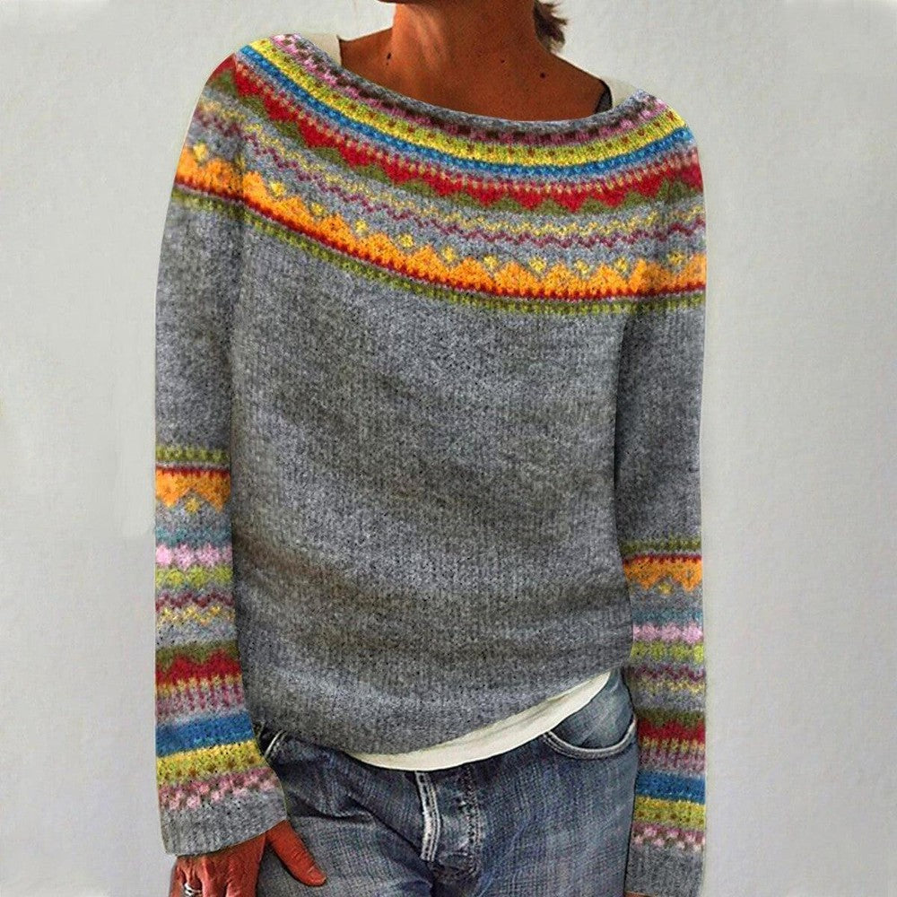 Sweter z długim rękawem Amaya Retro