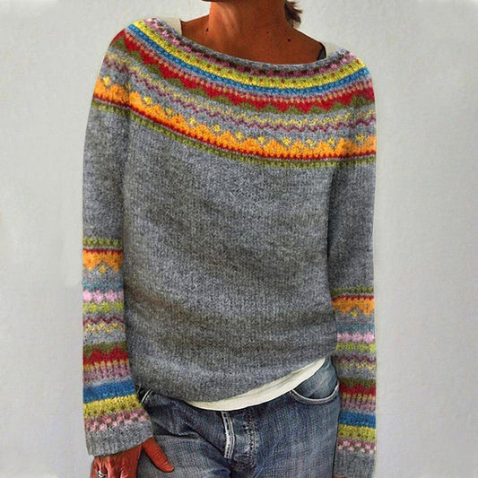 Sweter z długim rękawem Amaya Retro