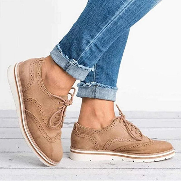 Jenni - stylowe skórzane buty ze sznurowadłami