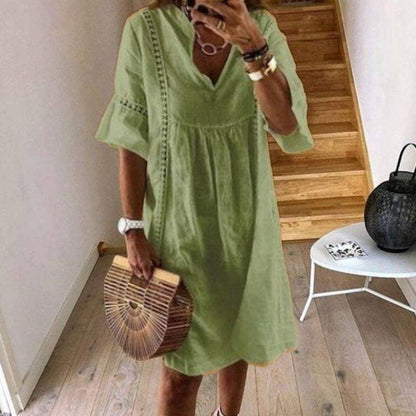 Julia - Sukienka w stylu boho z koronką