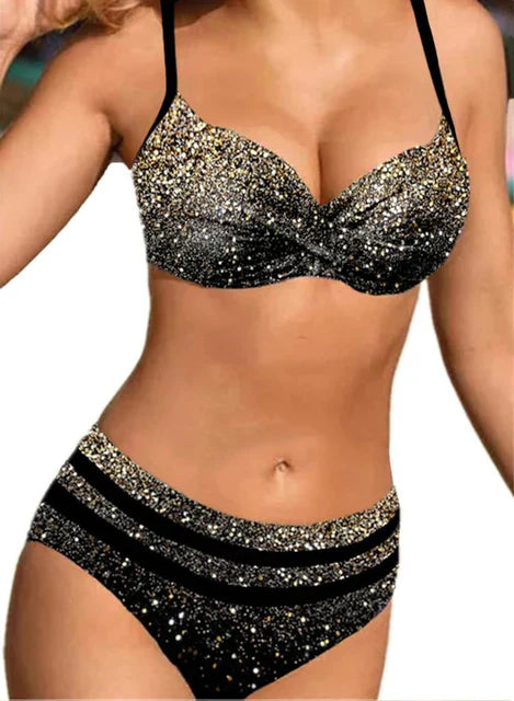 Dwuczęściowe bikini z nadrukiem