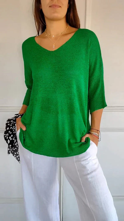 LILLY | elegancki top z dekoltem w szpic