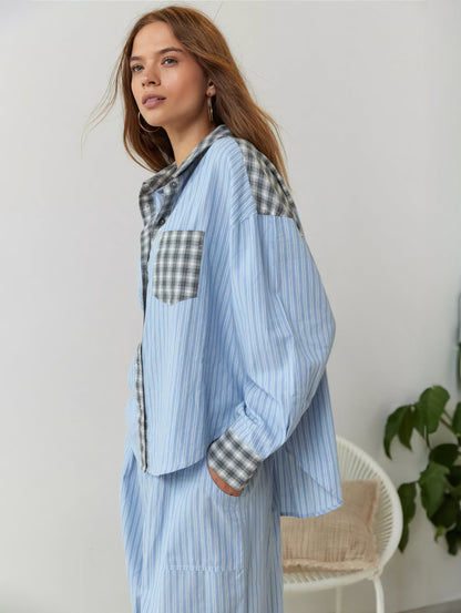 Heidi fashion - Przytulne noce w klasycznym zestawie piżamowym