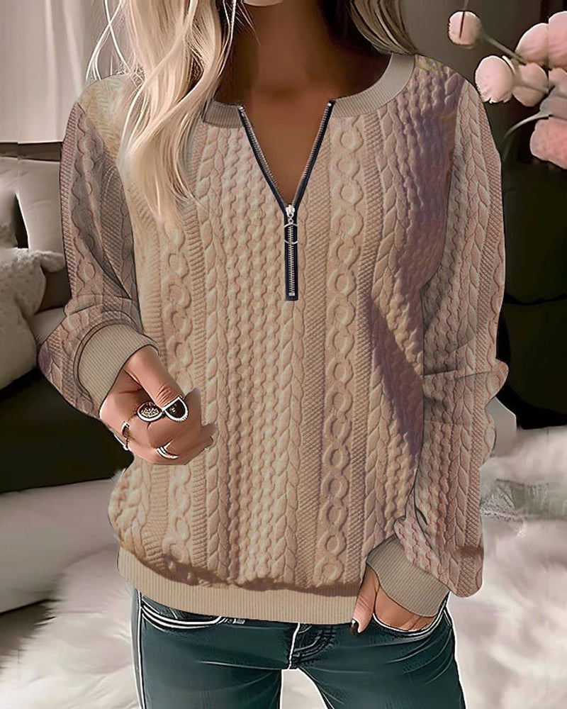 Zimowy sweter damski z dzianiny