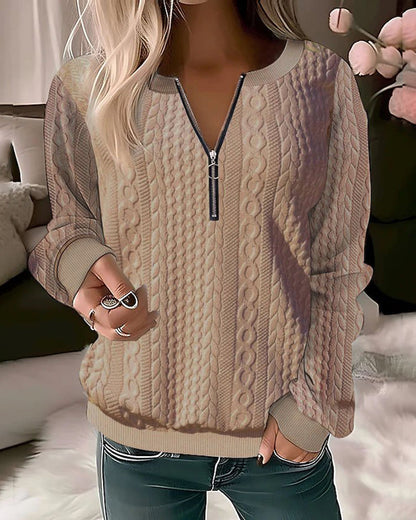 Zimowy sweter damski z dzianiny