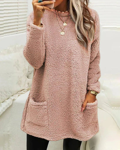 Sweter damski z kieszeniami