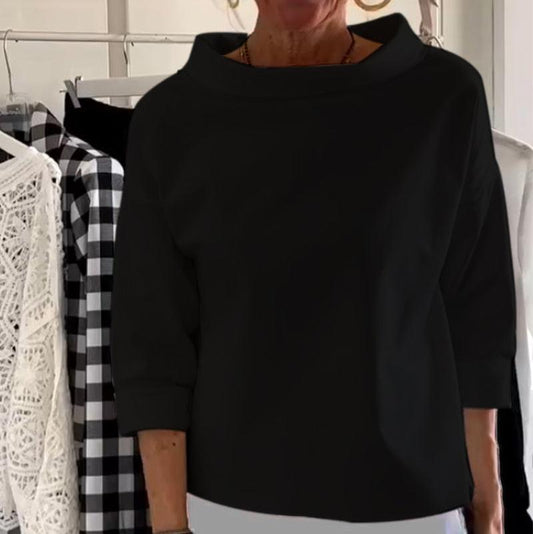 Elegancki top z wysoką stójką dla kobiet