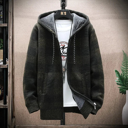 "Elegancka kurtka w kratę dla modnego stylu"