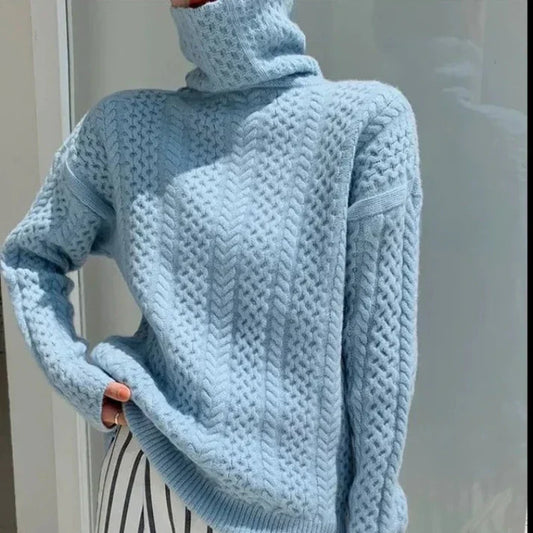 Sweter z golfem z kaszmiru lucia