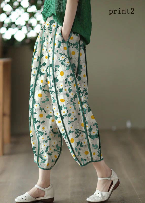 Fianna - Spodnie baggy w kwiatowy print