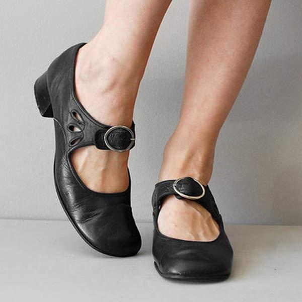 Buty z okrągłym noskiem Anika | Vintage
