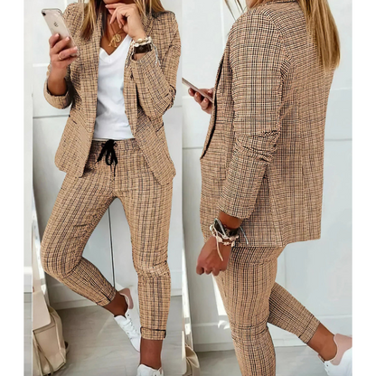 Lotte | Elegancki biznesowy zestaw damski