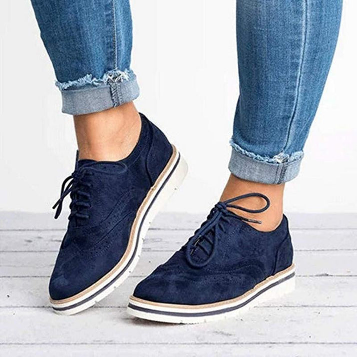 Jenni - stylowe skórzane buty ze sznurowadłami