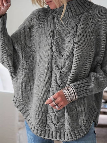 Elsa - Damski sweter z nietoperzem
