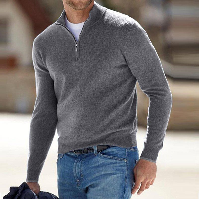 Sweter Carly z zamkiem błyskawicznym