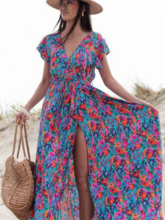 Lekka sukienka boho w kwiaty