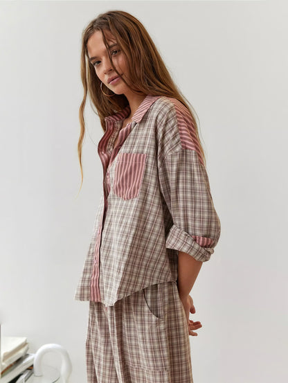 Heidi fashion - Przytulne noce w klasycznym zestawie piżamowym