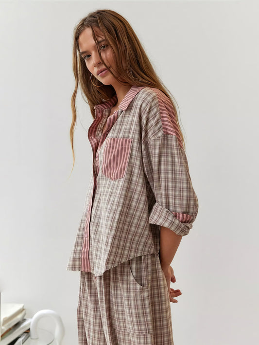 Heidi fashion - Przytulne noce w klasycznym zestawie piżamowym