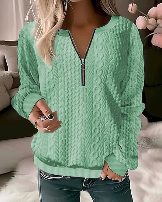 Zimowy sweter damski z dzianiny
