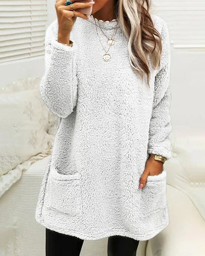 Sweter damski z kieszeniami