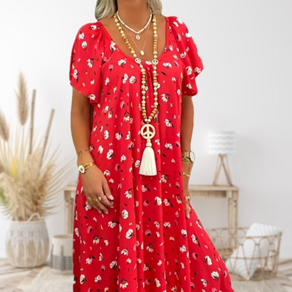 Klasyczna długa sukienka w stylu boho.