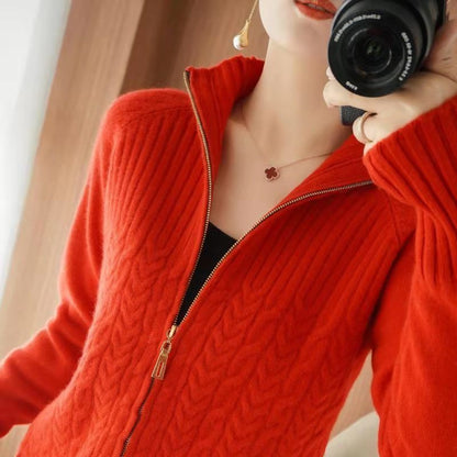 Ubelia | Elegancki damski sweter z kaszmiru z sznurkiem do ściągania